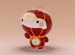 Paralympic mascot 2022 lowpoly Low-poly 3D model