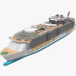 Passenger Cruise Ship Generic 3D model