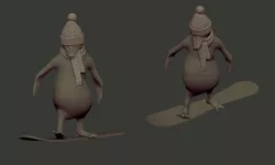 penguin 3D model
