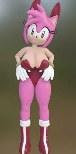 Playboy Bunny Amy Rose  Low-poly 3D model