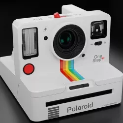 Polaroid Camera White 3D model