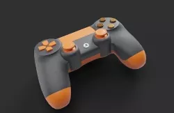 PS4 Controller Low-poly 3D model