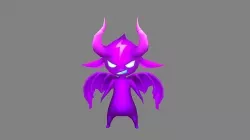 Purple Horn Demon Low-poly 3D model