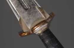 Realistic Sword Low-poly 3D model
