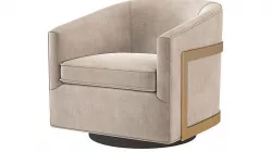 Reginald Swivel Chair Restoration Hardware RH 3D model