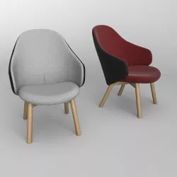 Relaxing Arm lounge Chair 3D model