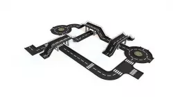 Road and bridge models 3D model