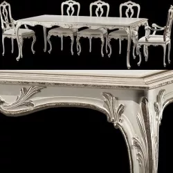 roberto giovannini dining table and chair 3D model