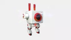 Robot C8 Medic - Sentinel Character SciFi Design Low-poly 3D model