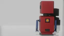 robot - cyberpunk Low-poly 3D model