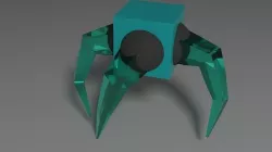 Robot Low-poly 3D model