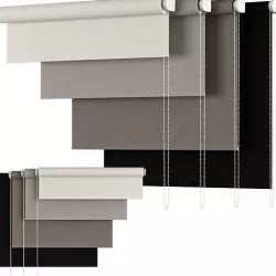 Roller Blind 93 Terrys Fabrics Primary Blackout Roller Blind 3D model