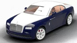 Rolls Royce Wraith low poly Low-poly 3D model