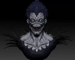 Ryuk Model Bust 3D Low-poly 3D model
