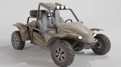 Sand Buggy vehicle for games Low-poly 3D model