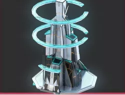 Sci-Fi Futuristic Future City Skyscraper Building 17 3D model