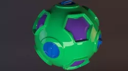 Sci Fi reactor Low-poly 3D model