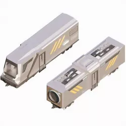 Sci-fi Train 002 3D model