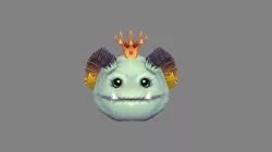 Shofar Demon King - Hairy monster  Low-poly 3D model