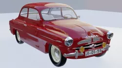 Skoda 440 Spartak 1955 Low-poly 3D model