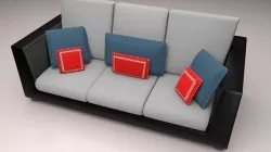 sofa set 3D model