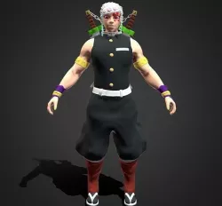 Sound Hashira Tengen Uzui Demon Slayer 3D model