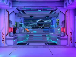 Space station 3D model