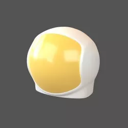 Spaceman Helmet v1 003 Low-poly 3D model