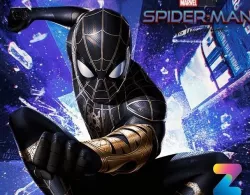 Spider-Man black and gold suit 3D model