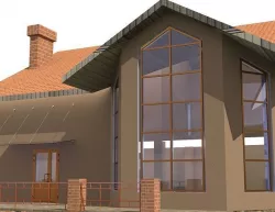 Stained glass window 3D model