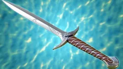 Sting Dagger from LOTR and The Hobbit Low-poly 3D model