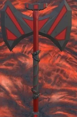 Stylized Hell Axe weapon low-poly game ready Low-poly 3D model