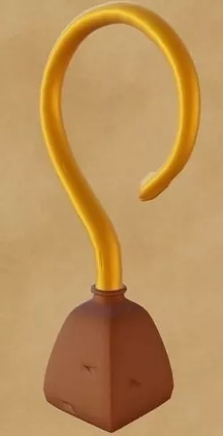 Stylized Pirate Golden Hook low-poly game ready Low-poly 3D model