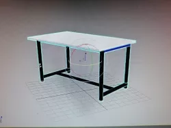 table 3d modelling  Low-poly 3D model