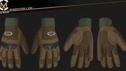 Tactical gloves 3D model