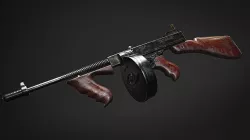 Thompson m1927 submachine gun  3D model