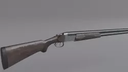 TOZ-34 Vertical Double-barreled shotgun Low-poly 3D model