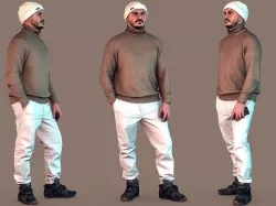 Turtleneck Guy 3D model