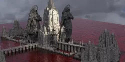 Under the Earth Halls Inferno Blood City 3D model