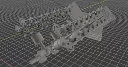 V8 Engine 3D model
