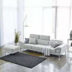 Venice 4-seater Aquamagictex fabric sofa 3D model