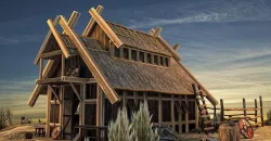 Viking House Low-poly 3D model