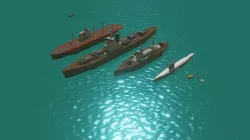 Warships Asset Pack Low Poly Low-poly 3D model