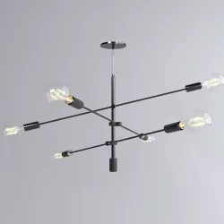 West Elm Black Mobile Chandelier  3D model