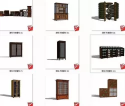Wine cabinet 3D model