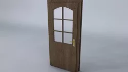 Wooden door 3D model