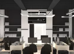 work computer room 3D model