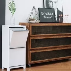 2 bins for household use on a stand 3D model