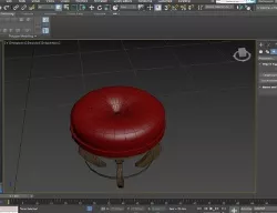 3D chair design Low-poly 3D model
