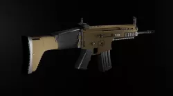 3d gun model assault rifle 3D model